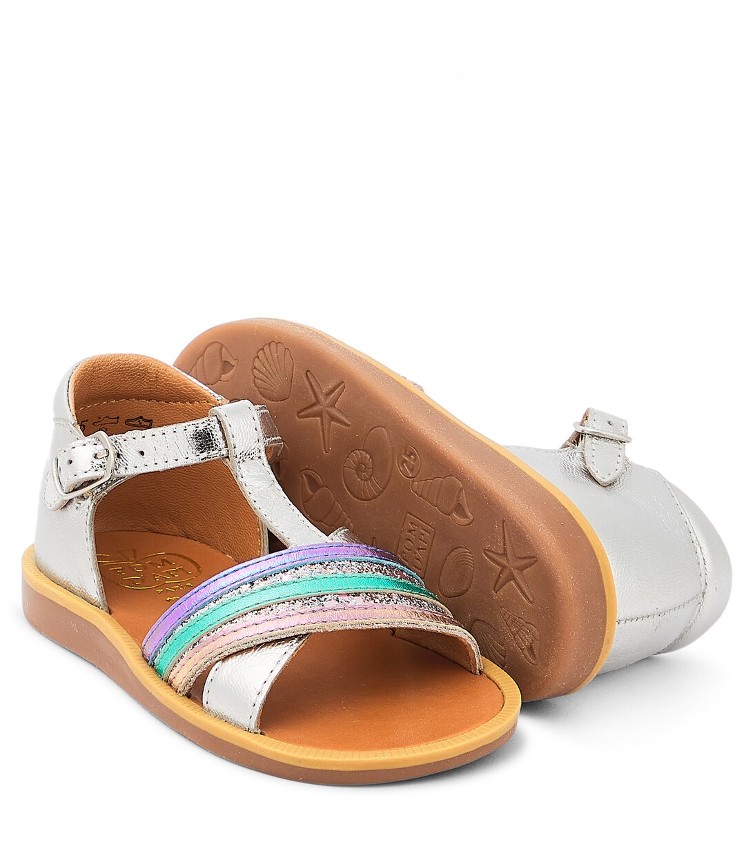 Poppy Lili leather sandals | Pom d'Api