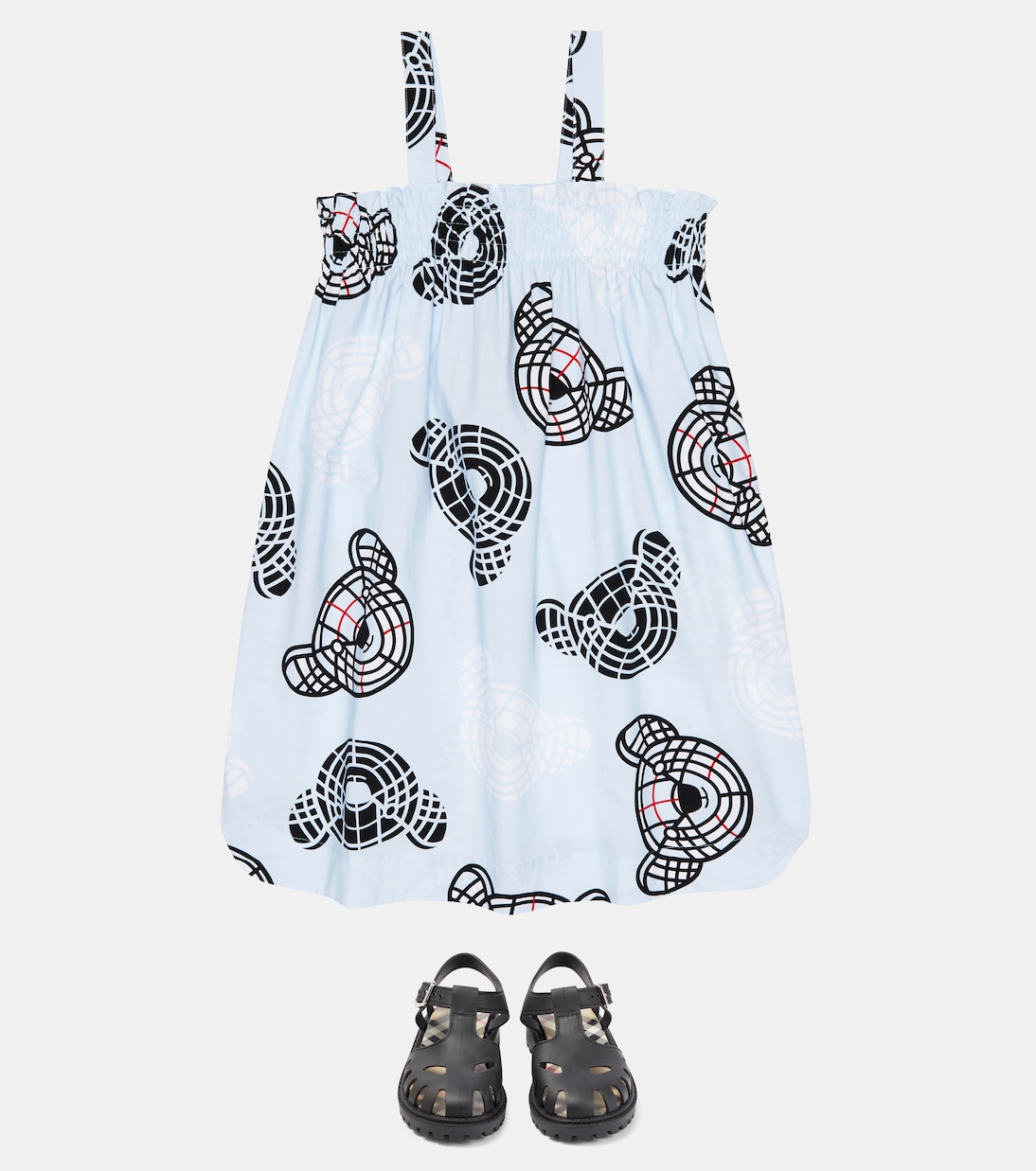 Thomas Bear printed cotton dress | Burberry Kids
