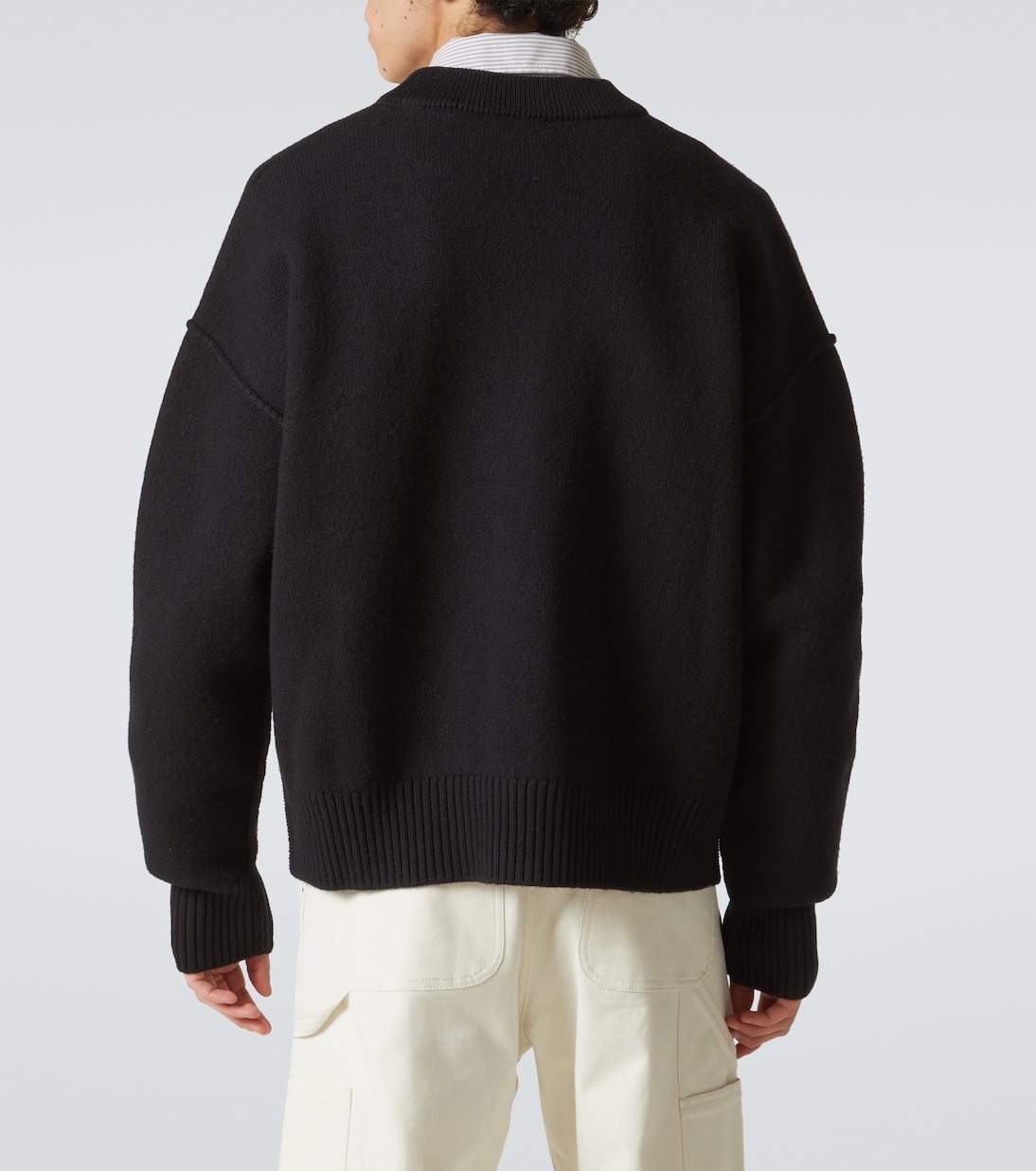 Ami De Cœur virgin wool cardigan | Ami Paris