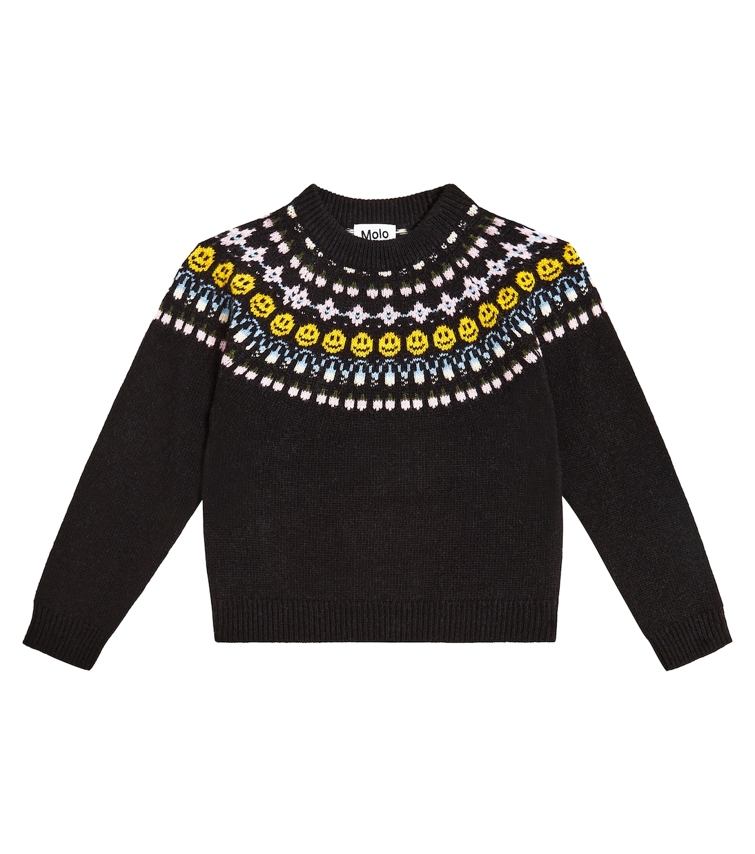 Gretchen intarsia wool-blend sweater | Molo