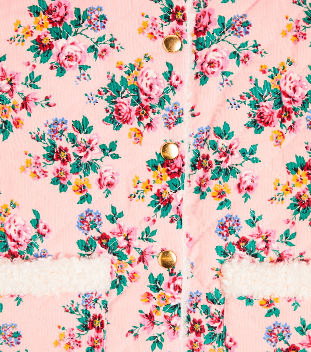 Dalila floral cotton corduroy coat | Louise Misha