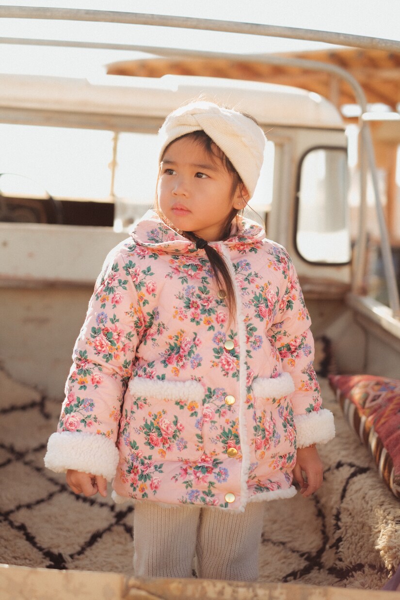 Dalila floral cotton corduroy coat | Louise Misha