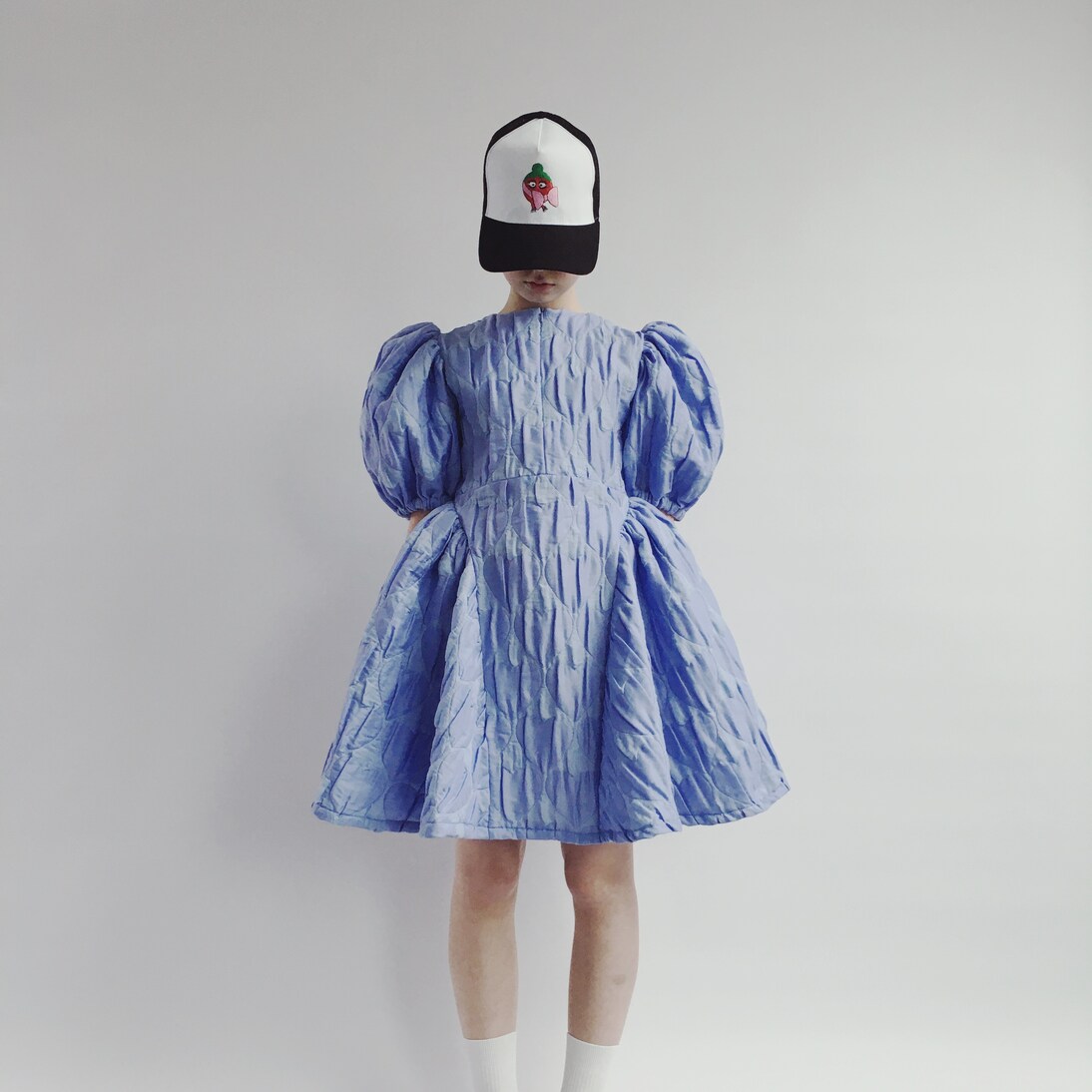 Balloon sleeve  tafetta dress | Caroline Bosmans