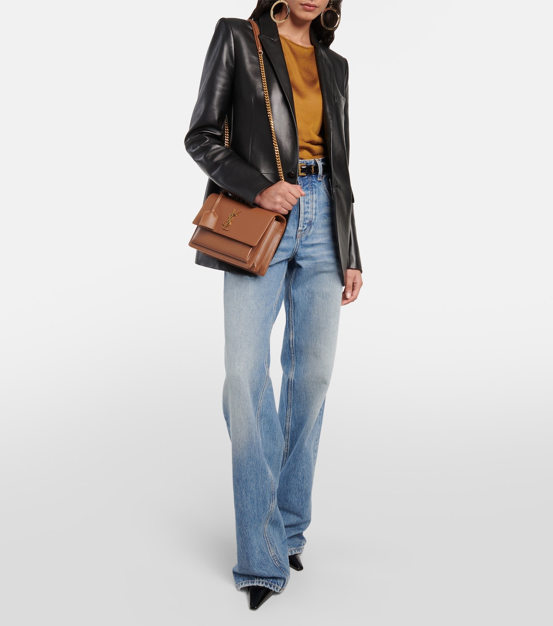 Sunset Medium leather shoulder bag | Saint Laurent