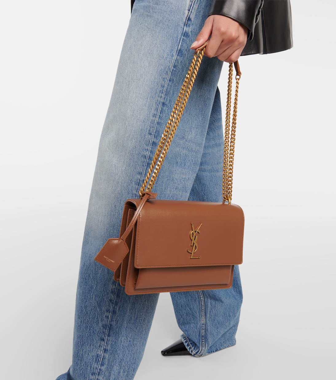 Sunset Medium leather shoulder bag | Saint Laurent