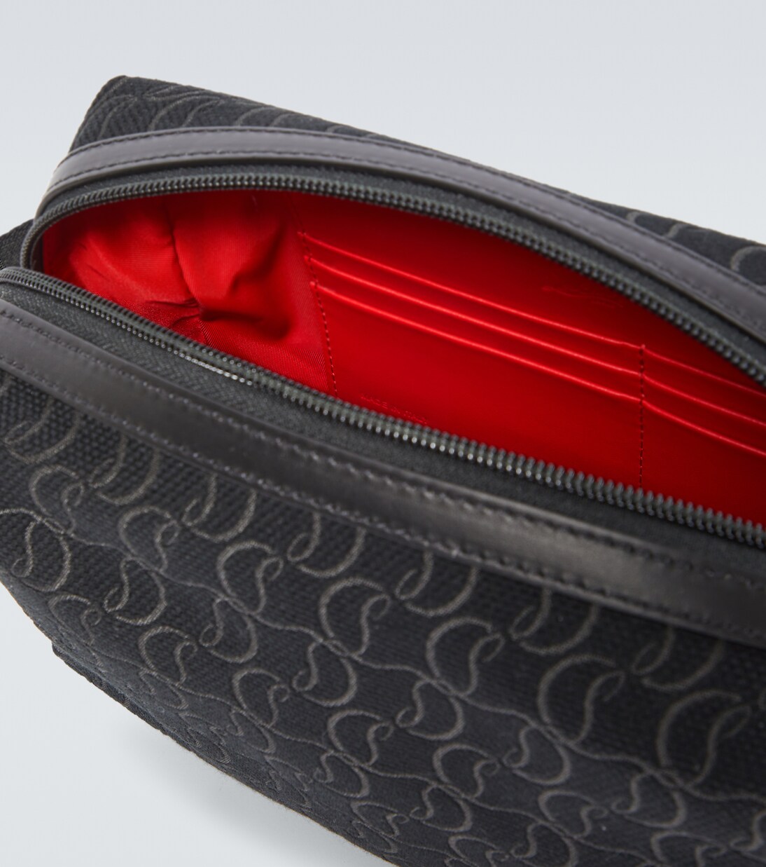 Zip N Flap logo jacquard pouch | Christian Louboutin