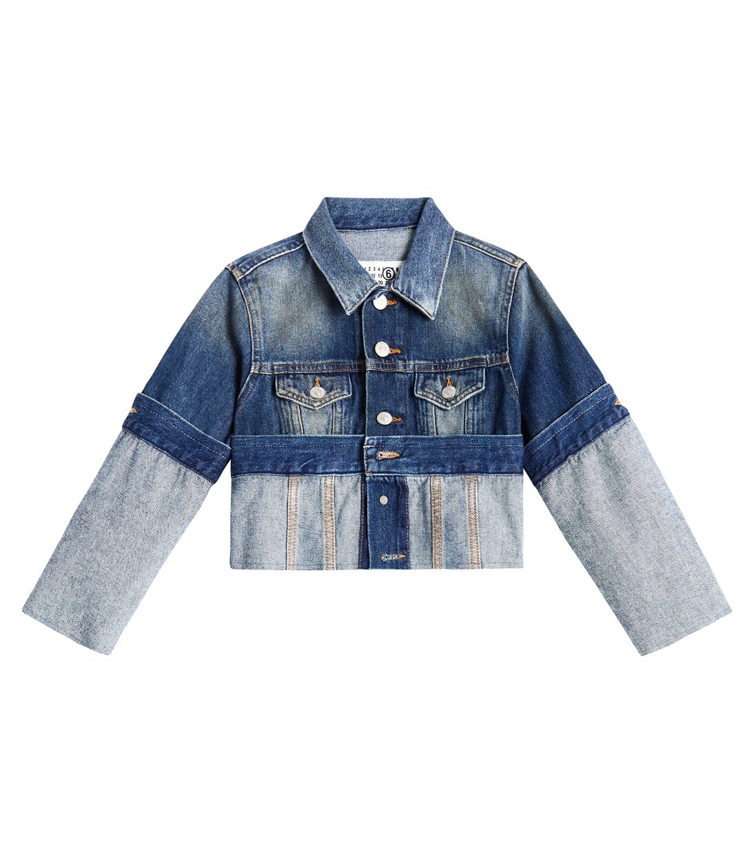 Cropped denim jacket | MM6 Maison Margiela Kids