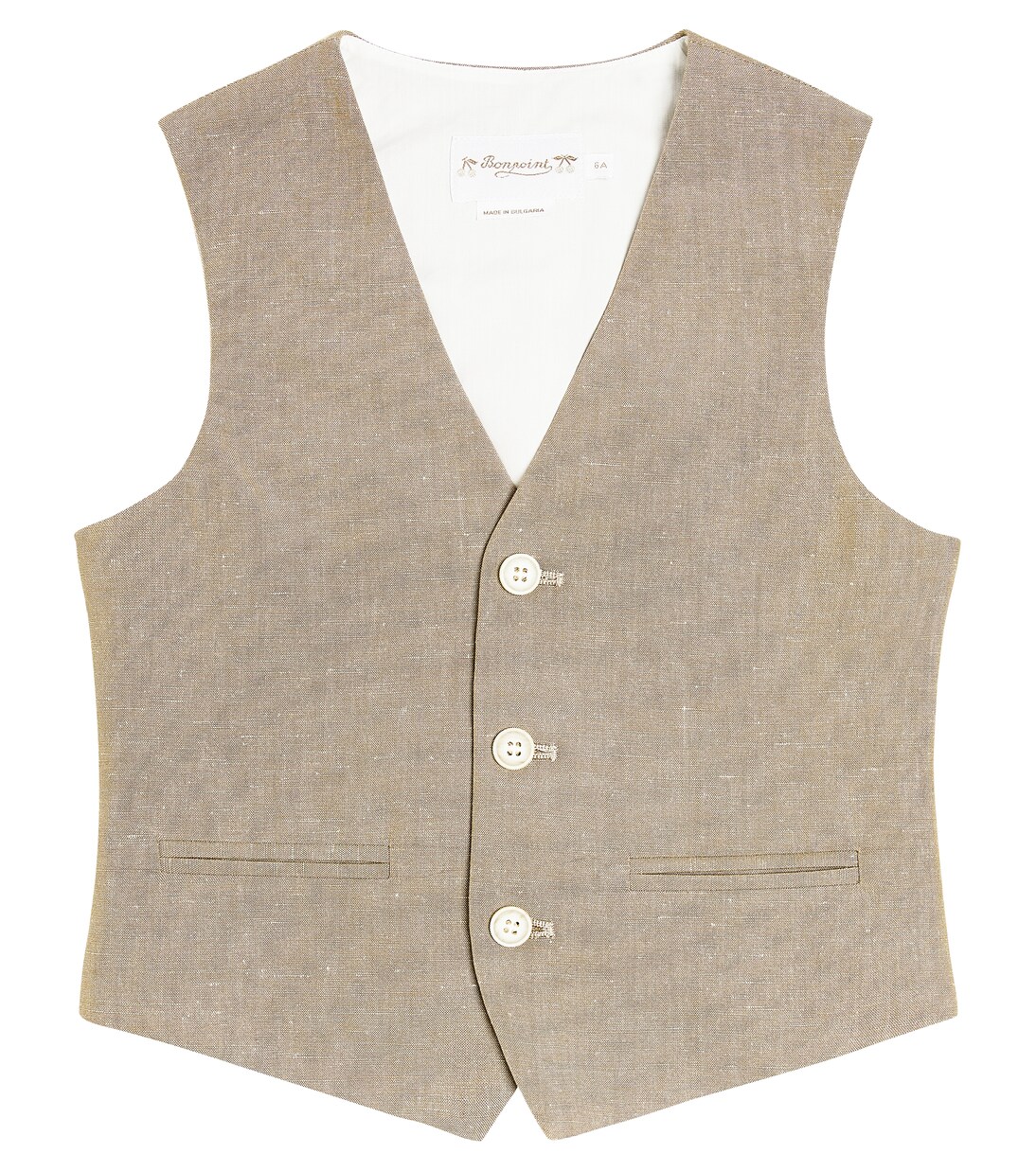 Weste Angus aus Leinen und Baumwolle | Bonpoint