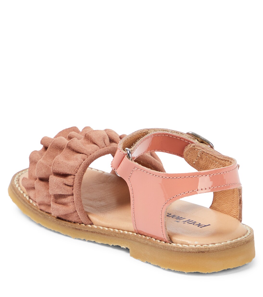 Ruffles leather sandals | Petit Nord