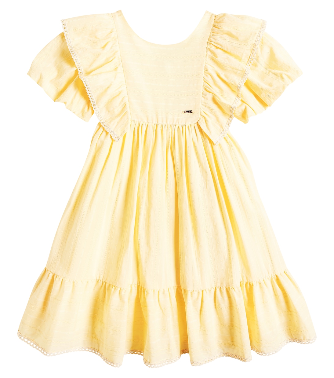 Ruffled cotton-blend dress | Patachou