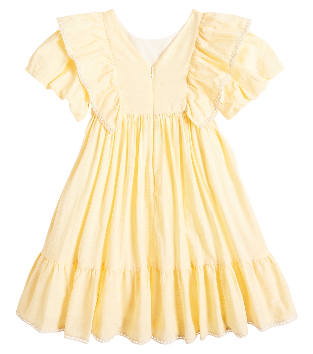 Ruffled cotton-blend dress | Patachou