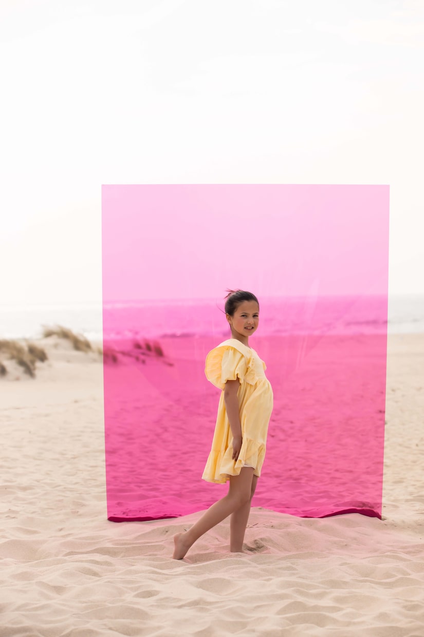 Ruffled cotton-blend dress | Patachou