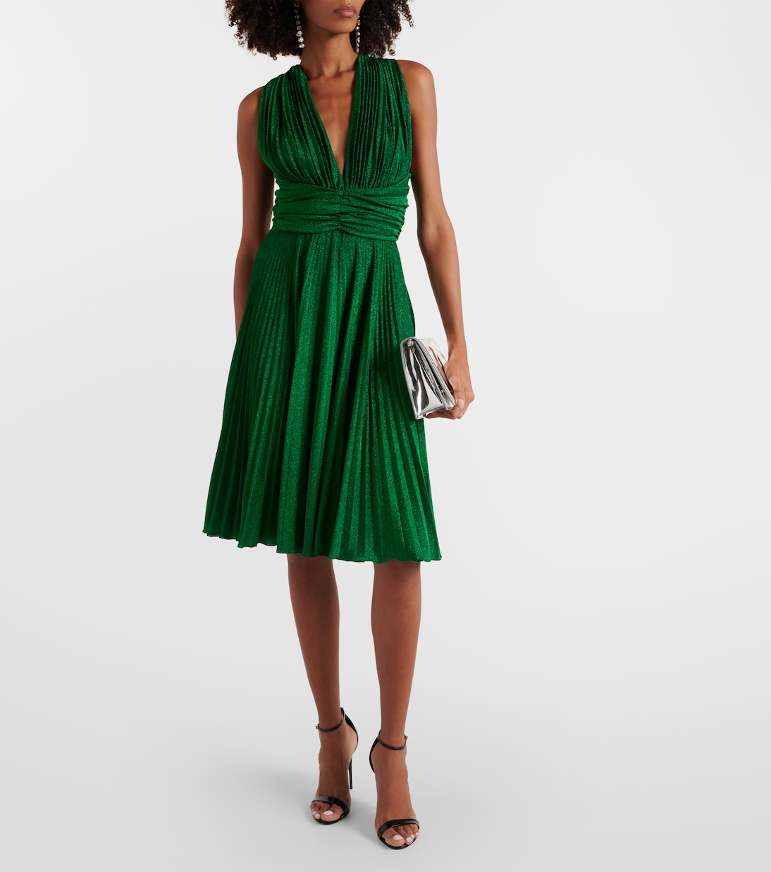 Vestido corto plisado | Dolce&Gabbana