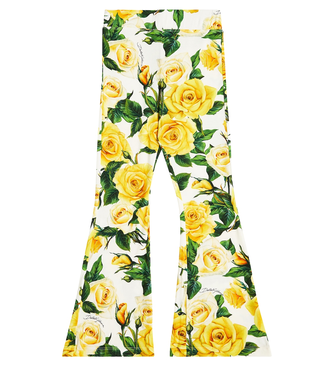 Bedruckte Schlaghose aus Jersey | Dolce&Gabbana Kids