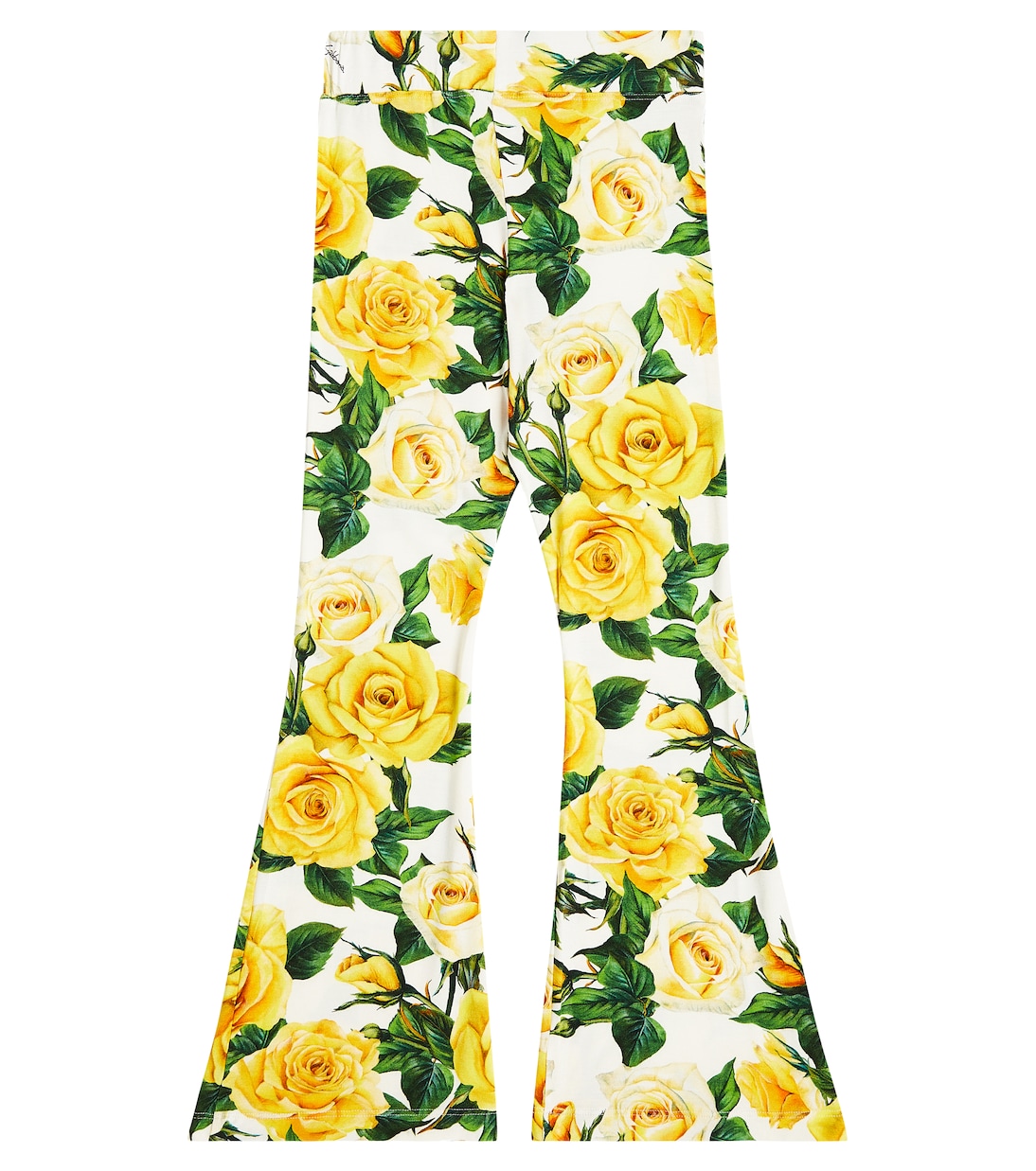 Bedruckte Schlaghose aus Jersey | Dolce&Gabbana Kids
