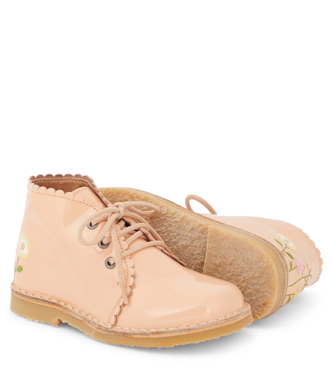 Schnürschuhe aus Lackleder | Petit Nord