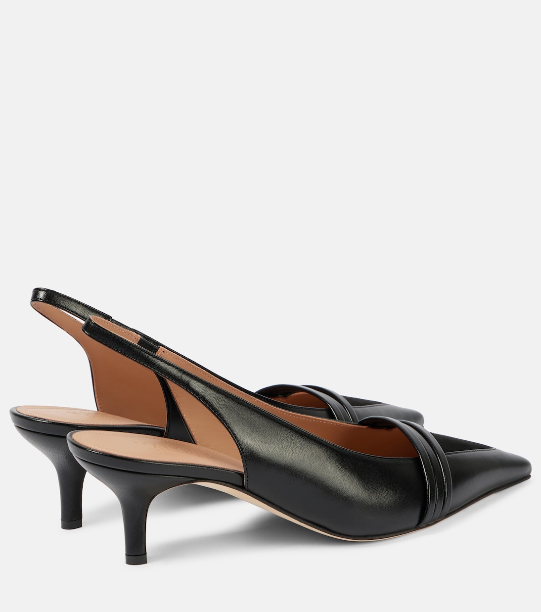 Tanner 45 leather slingback pumps | Malone Souliers