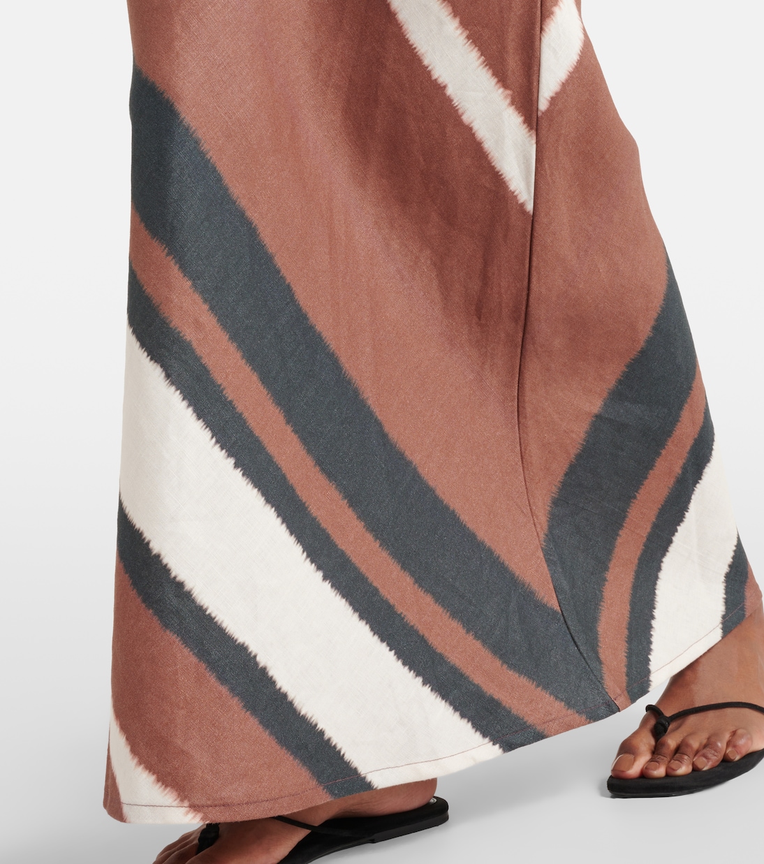 Dalicenca striped linen maxi skirt | Faithfull