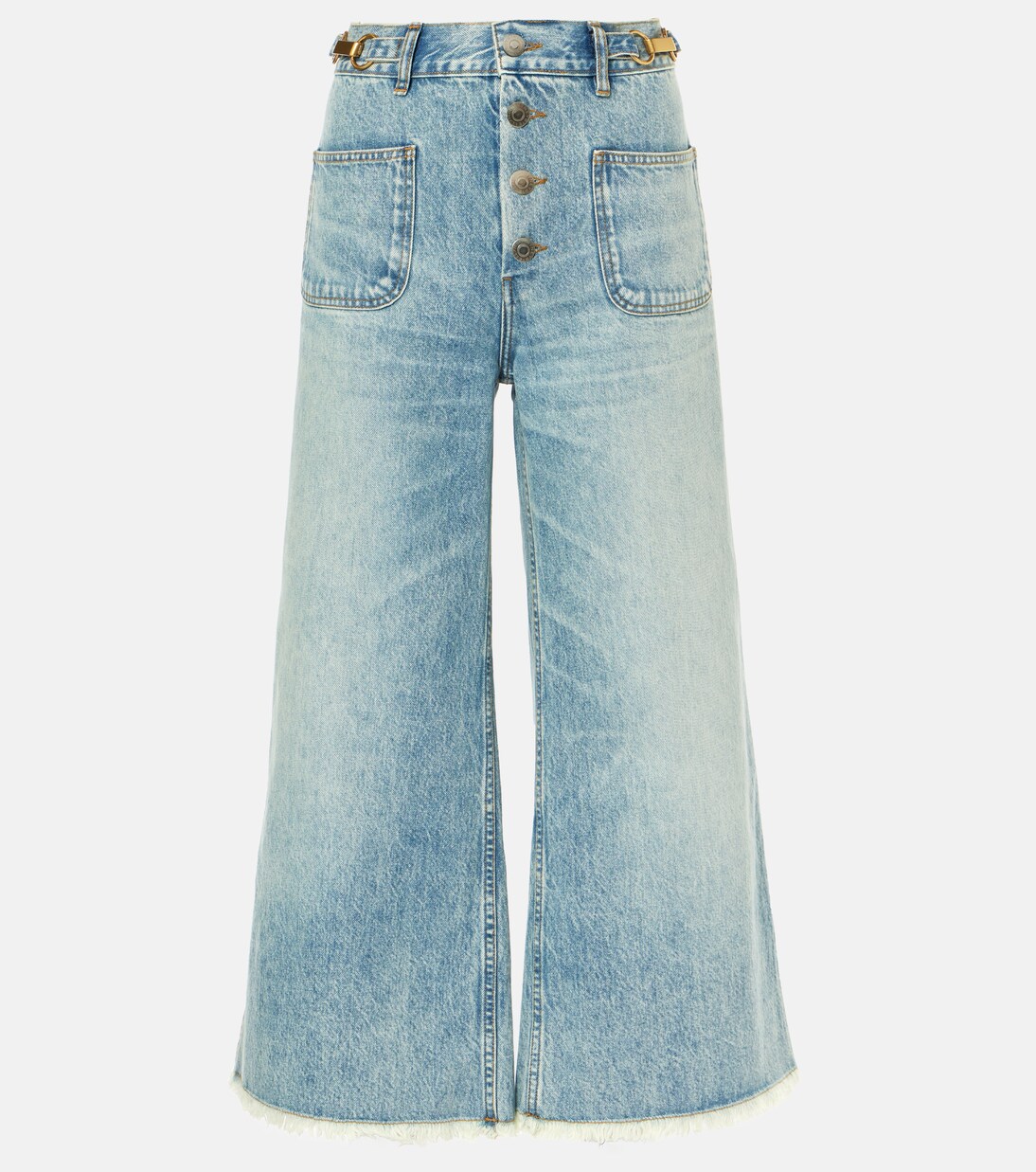 High-Rise Cropped Flared Jeans | Stella McCartney