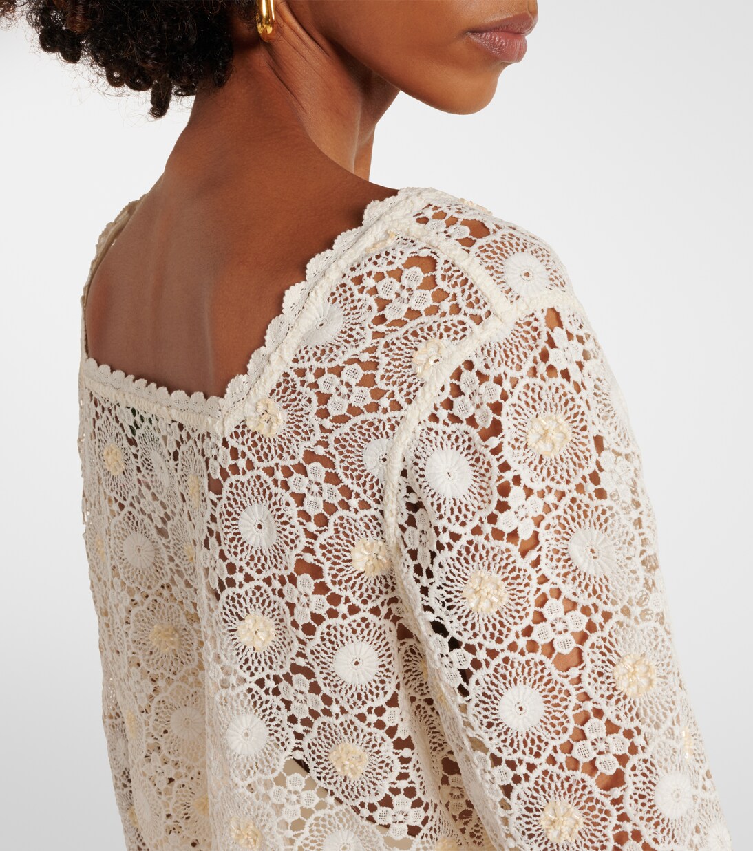 Cropped-Top Natayla aus Häkelstrick | Rixo