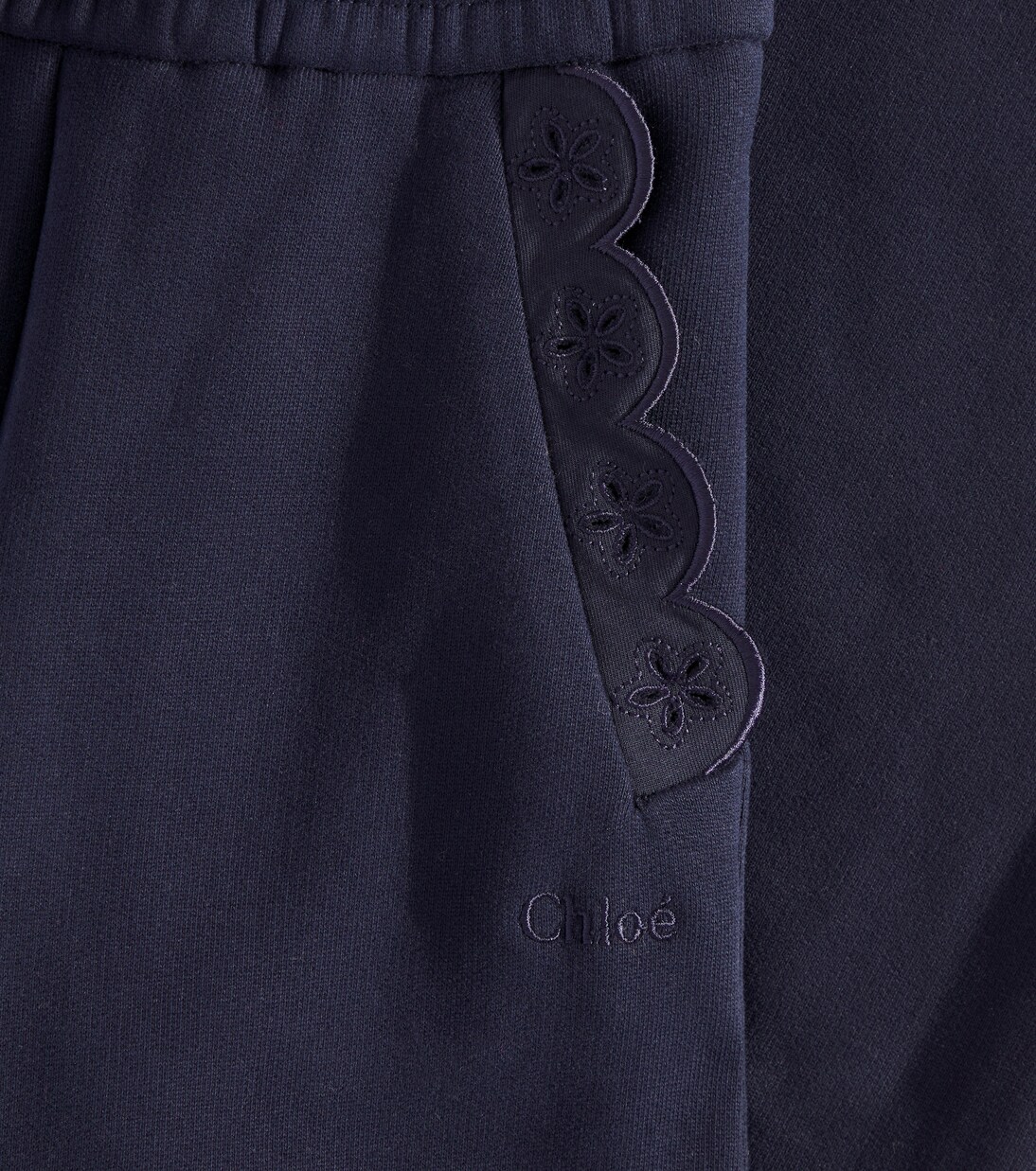 Logo cotton sweatpants | Chloé Kids