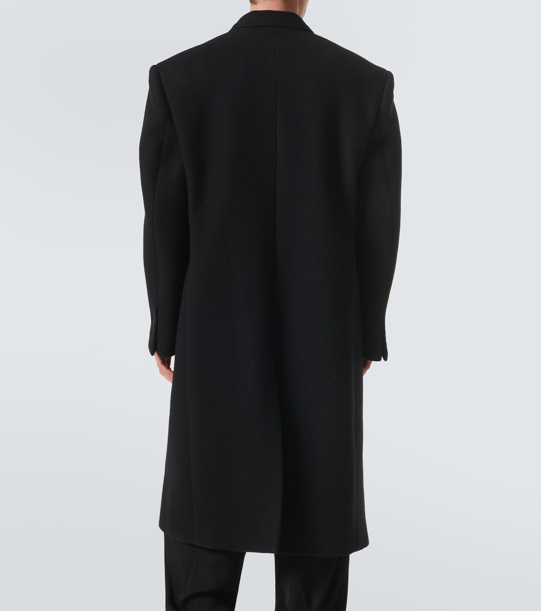Double-breasted cashmere and wool overcoat | Balenciaga