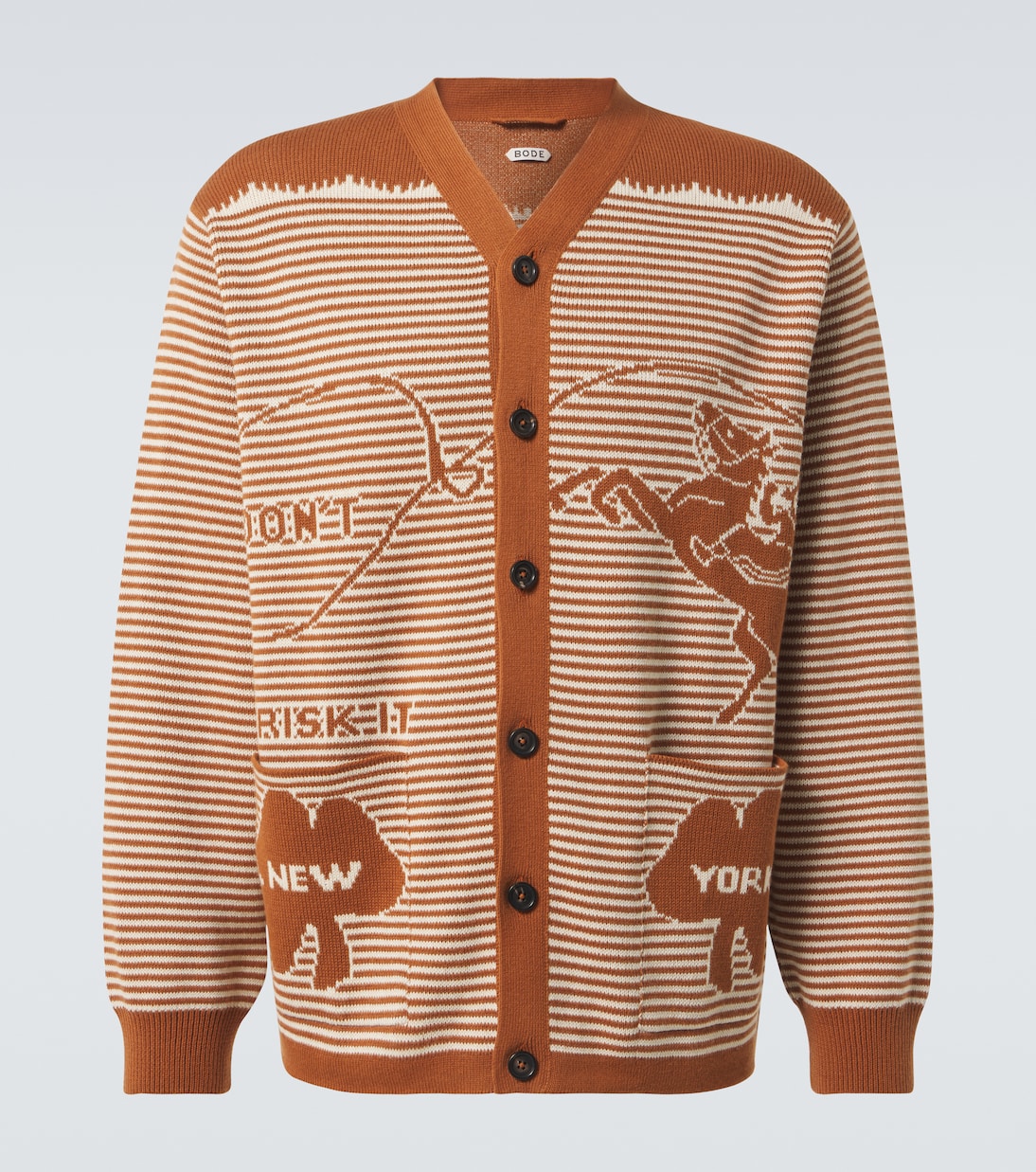 Cardigan Buckaroo in cotone a righe | Bode