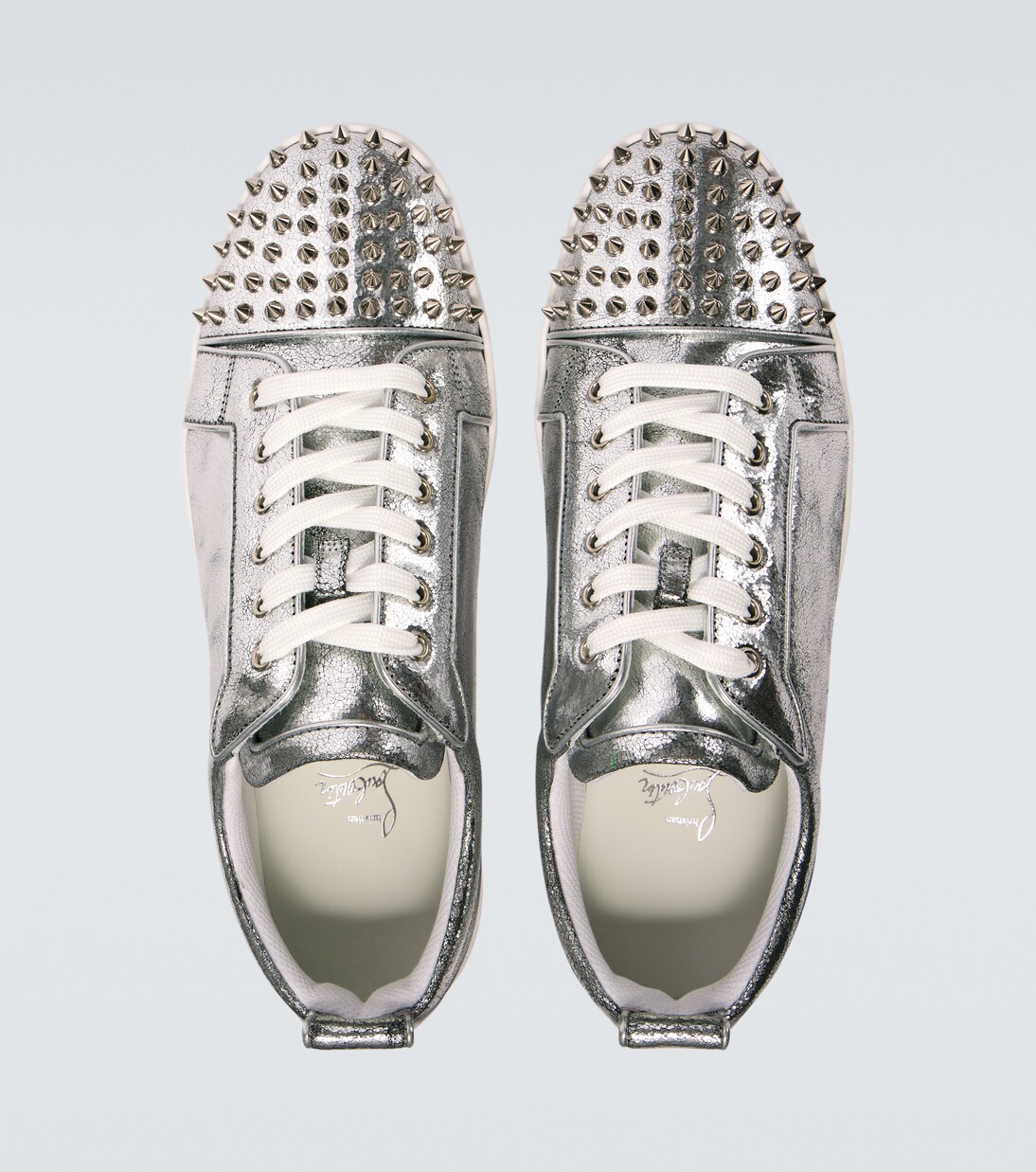 Louis Junior metallic leather sneakers | Christian Louboutin