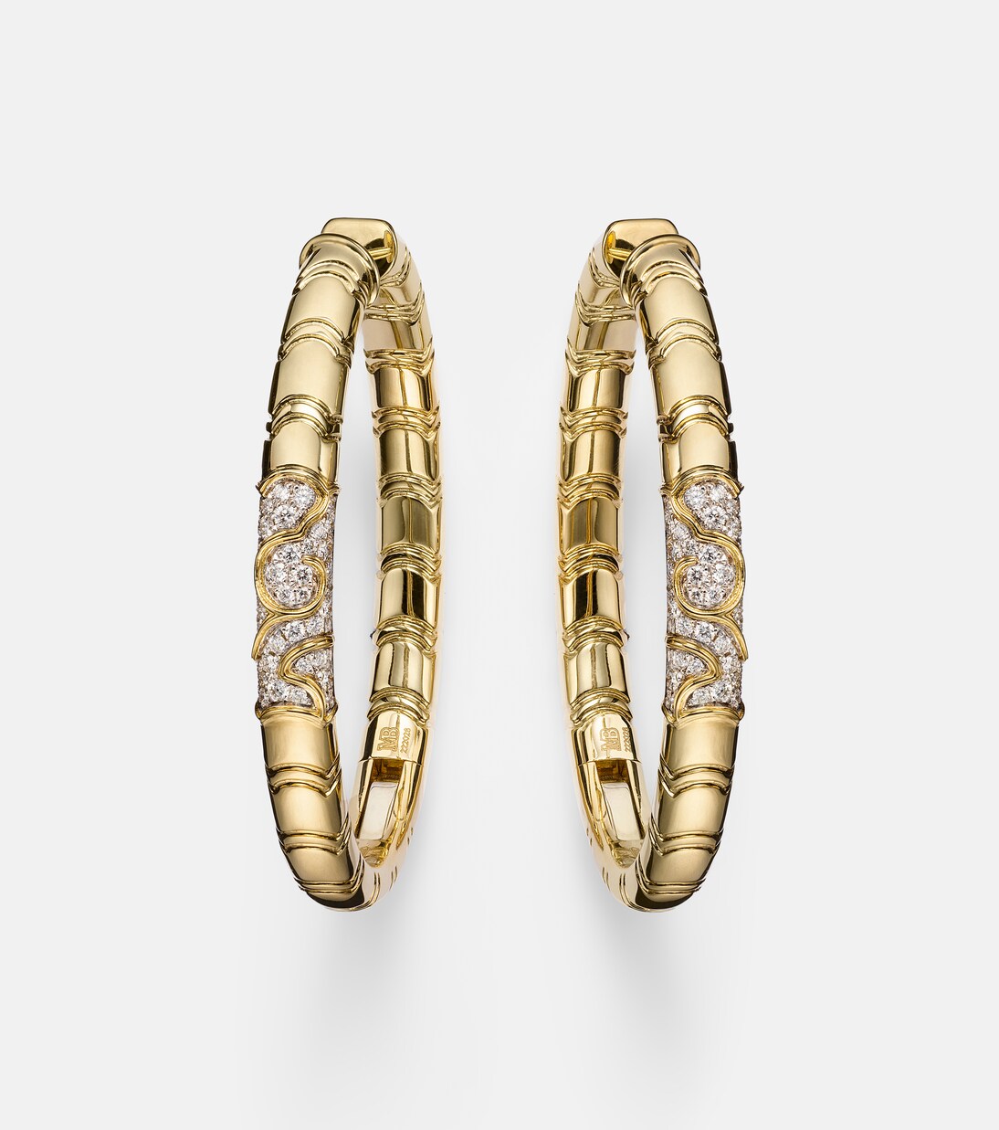 Ohrringe Ondine aus 18kt Gelbgold mit Diamanten | Marina B