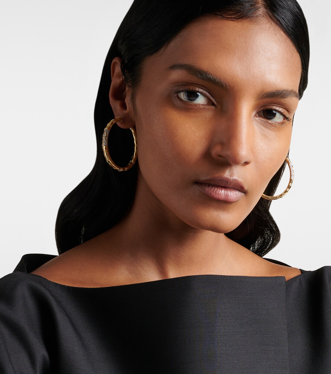 Ohrringe Ondine aus 18kt Gelbgold mit Diamanten | Marina B