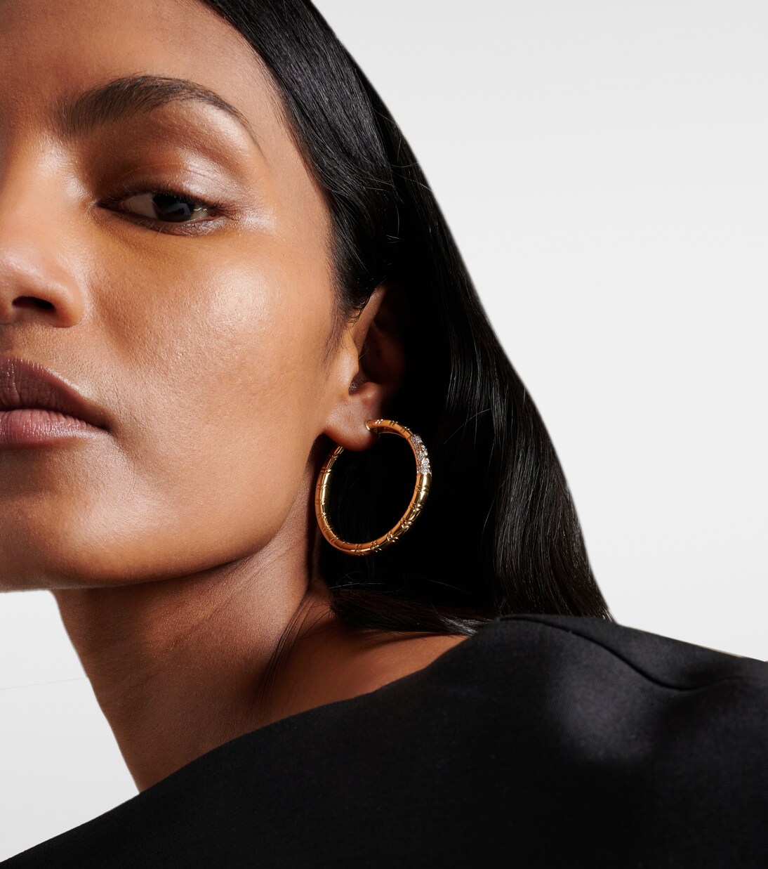 Ohrringe Ondine aus 18kt Gelbgold mit Diamanten | Marina B