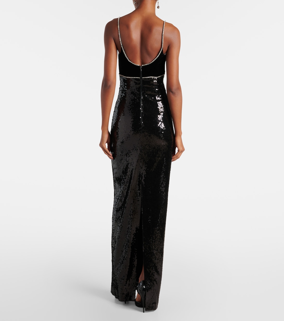 X Nicky Hilton Verzierte Robe Lena mit Pailletten | Rebecca Vallance