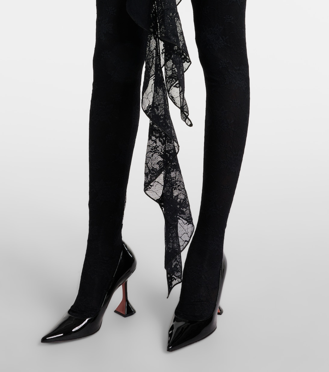 Ruffled cutout lace catsuit | Oséree