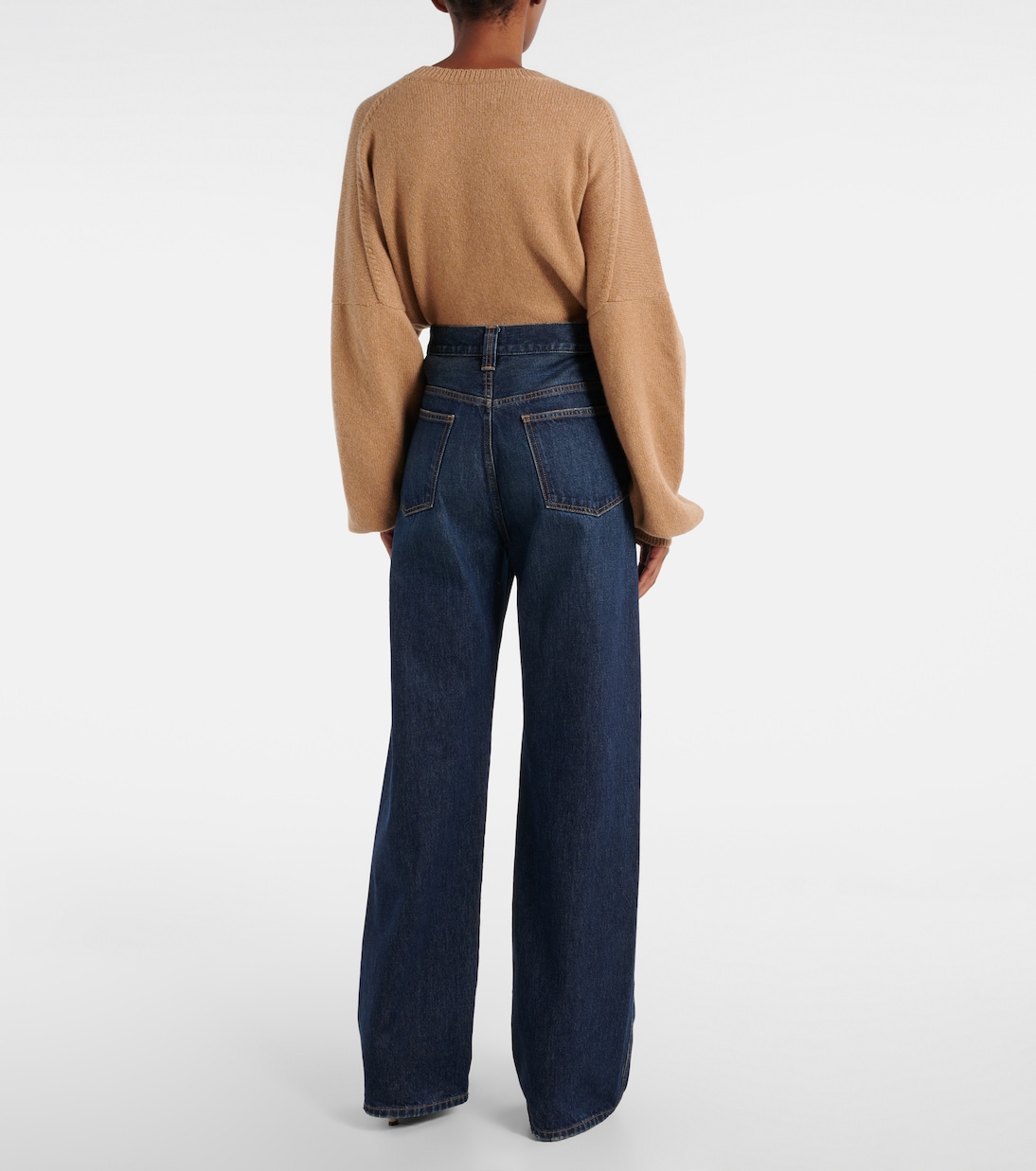 Jeans Bonnie a vita alta e gamba larga | Khaite