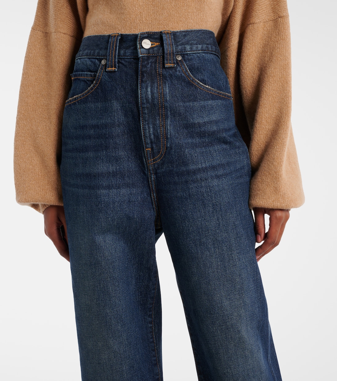 Jeans Bonnie a vita alta e gamba larga | Khaite