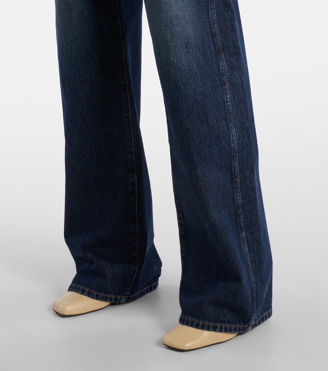 Jeans Bonnie a vita alta e gamba larga | Khaite