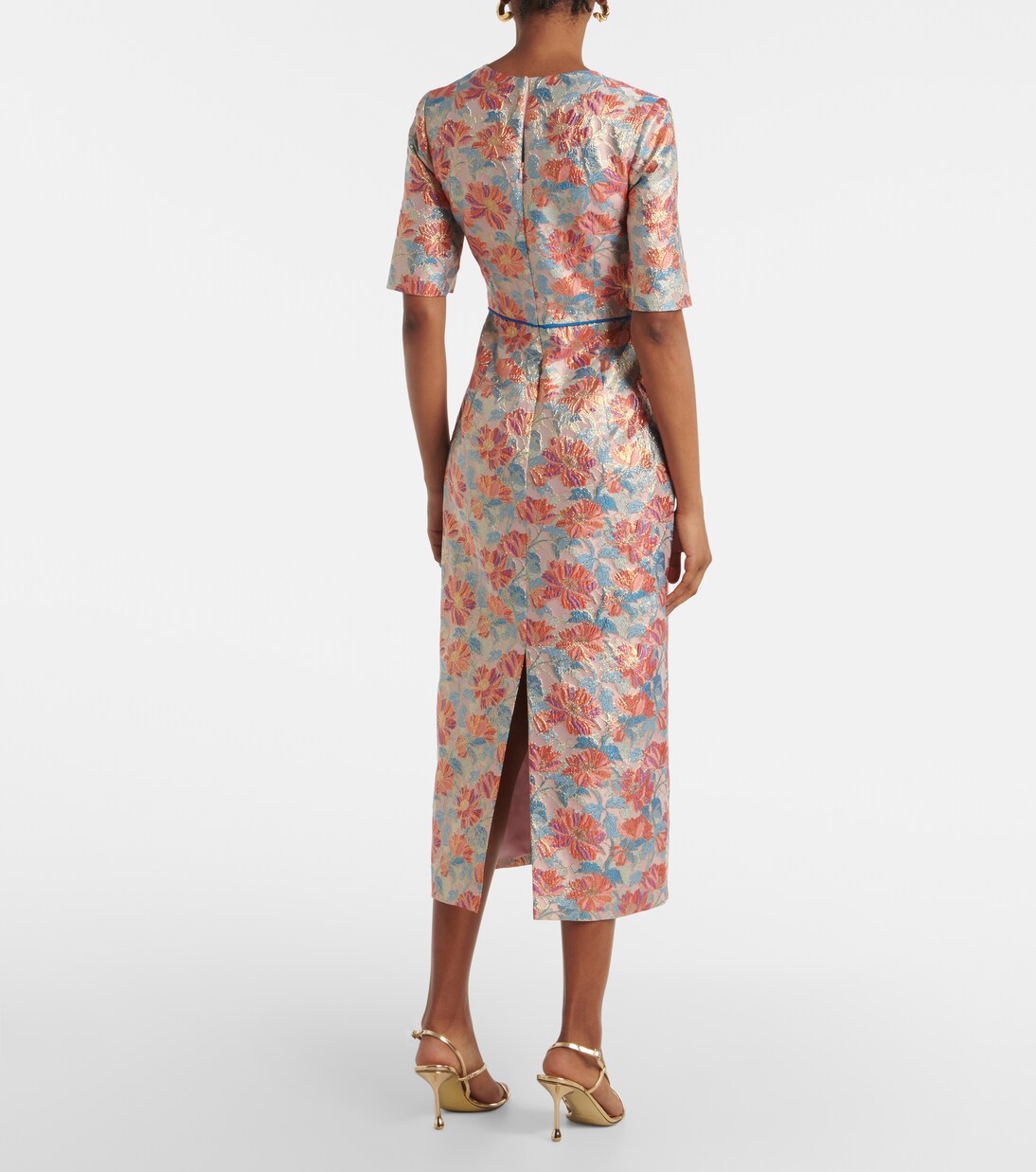 Robe de cocktail en brocart métallisé | Markarian