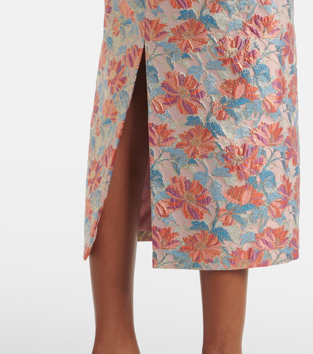 Robe de cocktail en brocart métallisé | Markarian