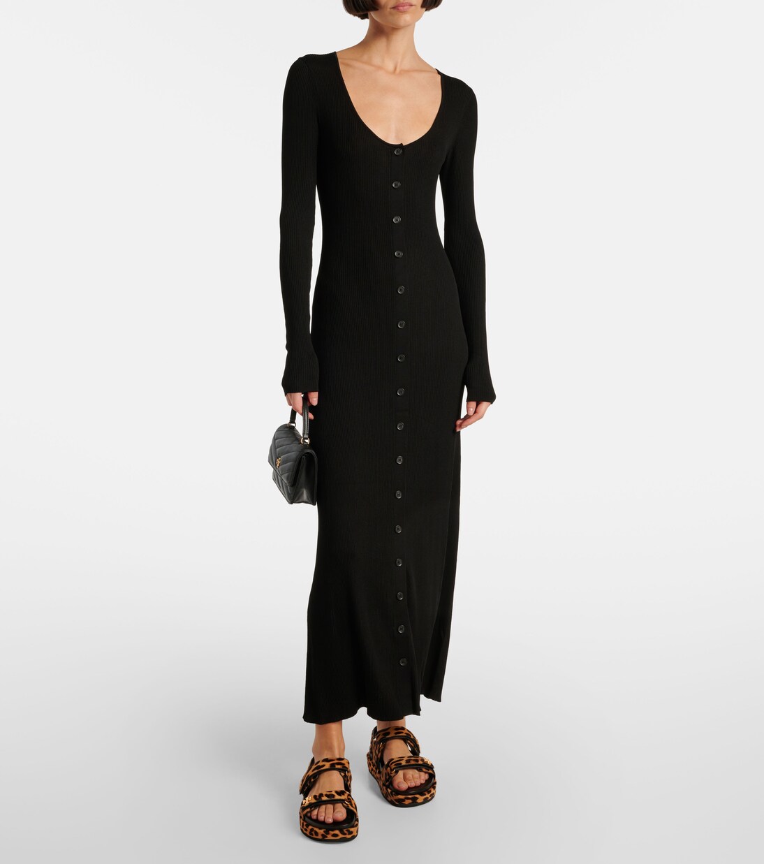 Bedruckte Plateausandalen Kira aus Kalbshaar | Tory Burch