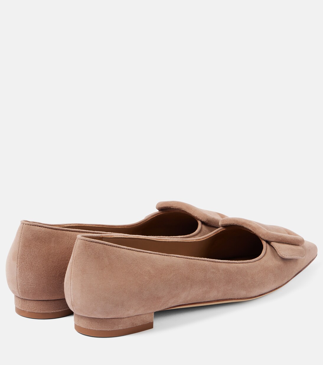 Maysalepumpflat suede ballet flats | Manolo Blahnik