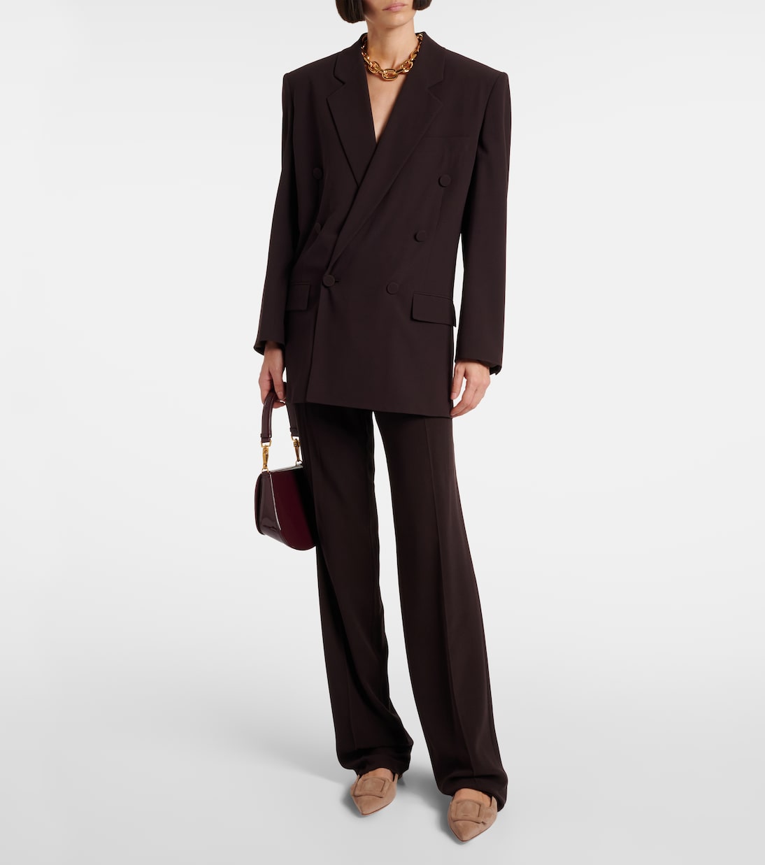 Maysalepumpflat suede ballet flats | Manolo Blahnik