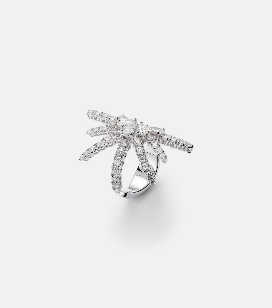 Ring Y-Not aus 18kt Weißgold (750/1000) mit Diamanten | Yeprem