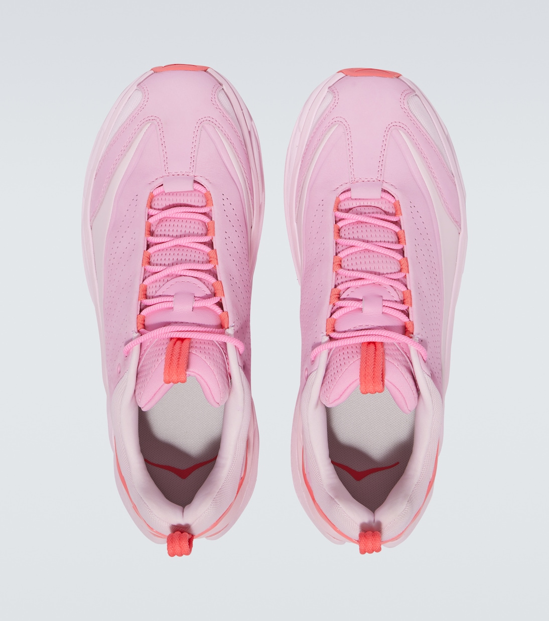 Elevon X leather and mesh sneakers | Hoka One One