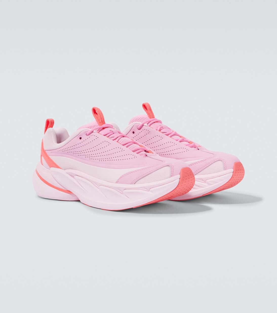 Elevon X leather and mesh sneakers | Hoka One One