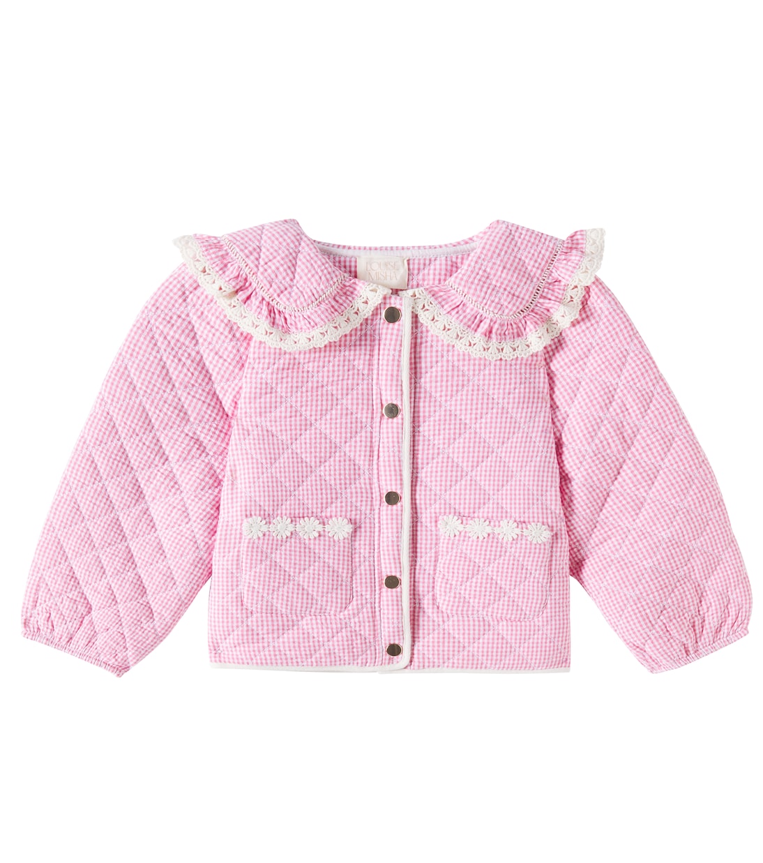 Joulia quilted gingham cotton jacket | Louise Misha