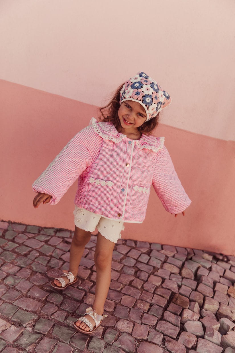 Joulia quilted gingham cotton jacket | Louise Misha