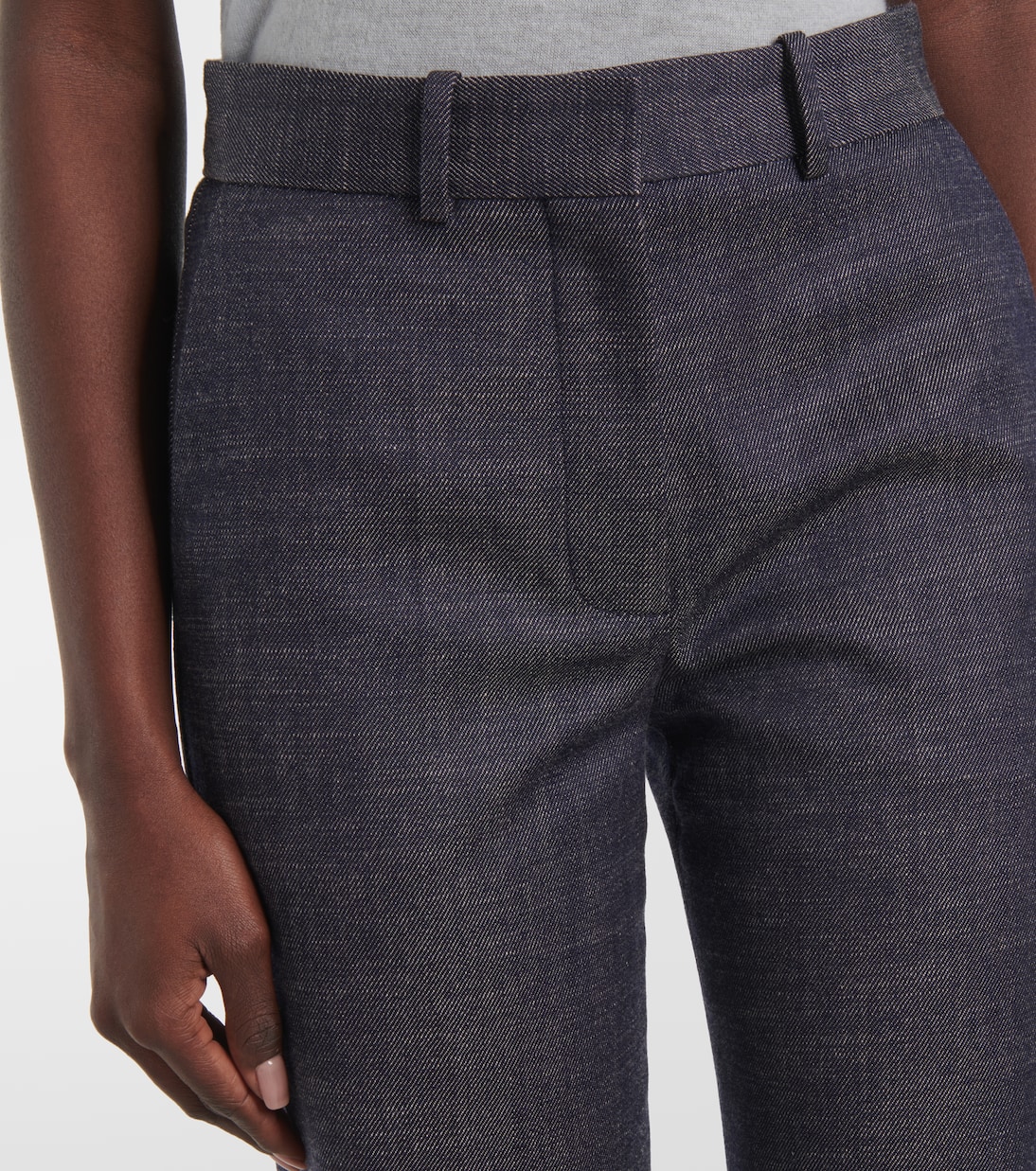 Pantaloni flared Morissey in lana e cotone | Joseph