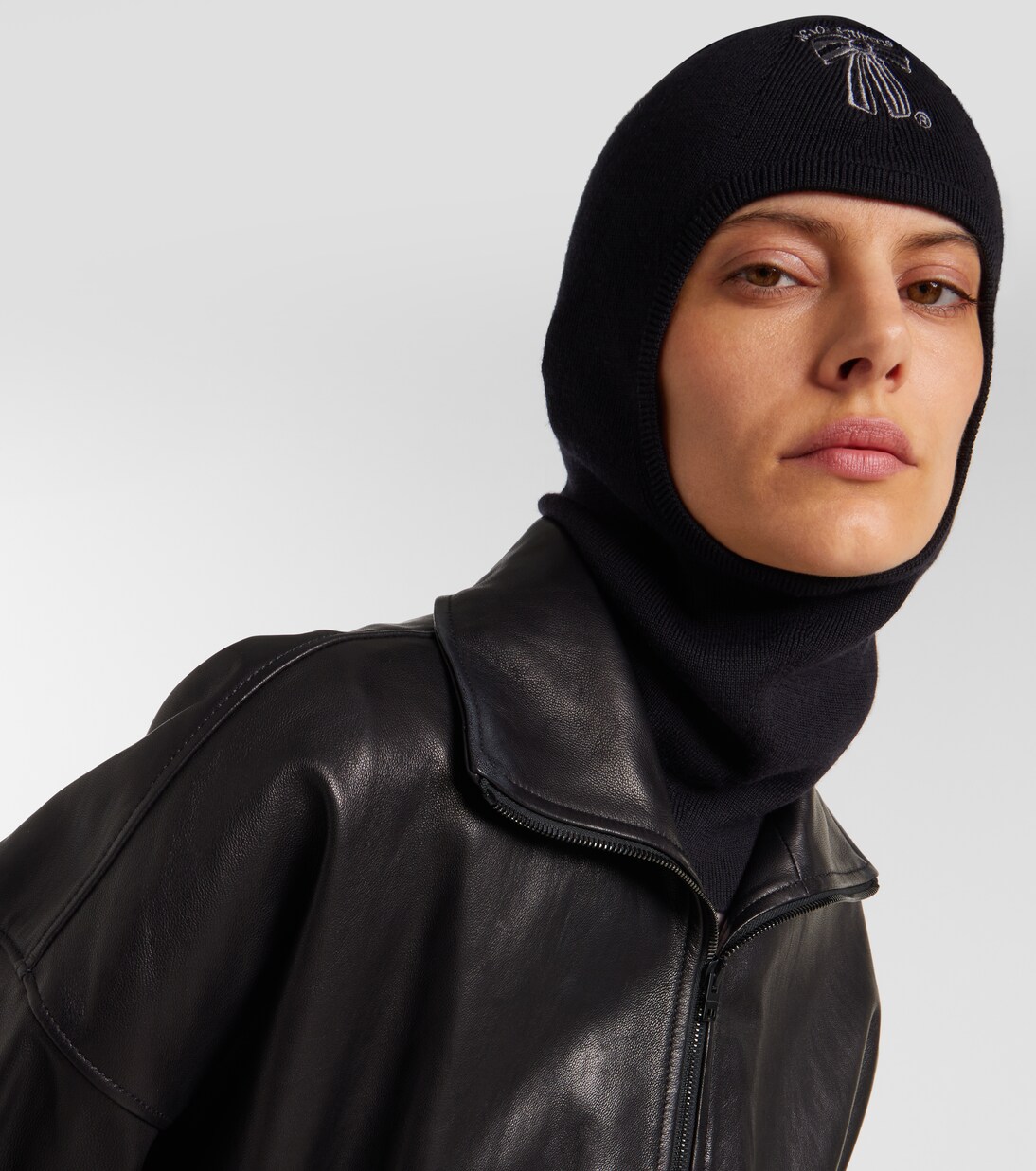 Bestickte Schalmütze aus Wolle | Acne Studios