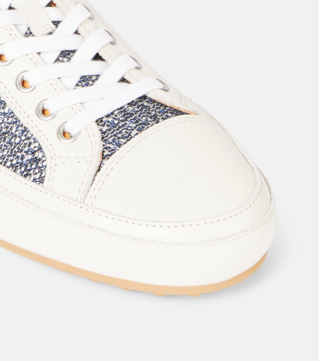Tweed and leather sneakers | Tod's