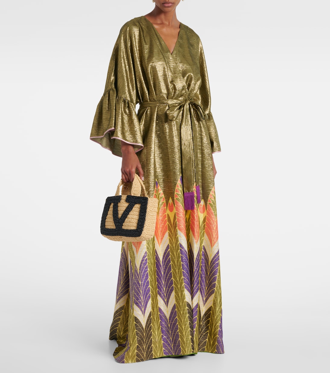 Printed silk-blend gown | Valentino